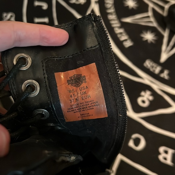 Harley-Davidson real leather high heeled boot - Picture 2 of 6